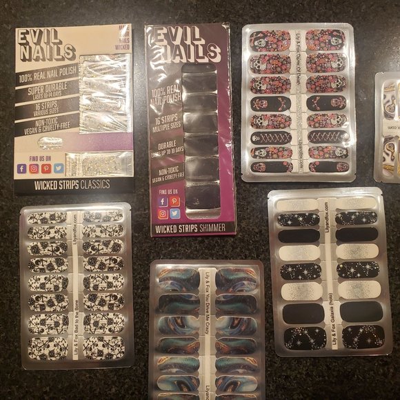 Nail Strip Sets - Lot of 7 - Brand New - Picture 1 of 5